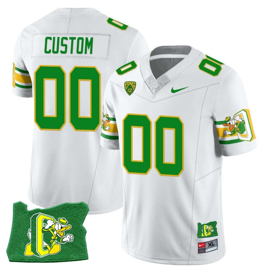 Womenâs Oregon Ducks âMighty Oregonâ Throwback Football Stitched Jersey â Oregon State