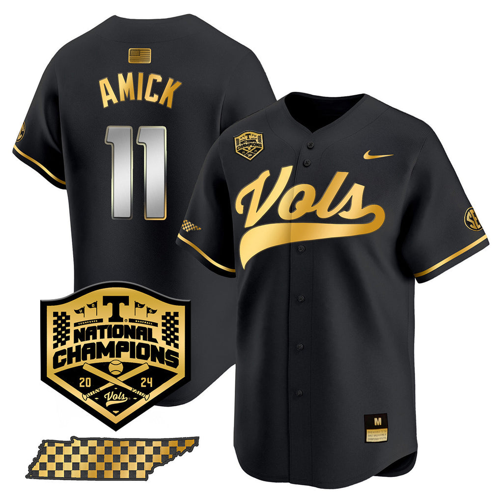 Men's Tennessee Volunteers 2024 National Champions Vapor Premier Limited Jersey - All Stitched