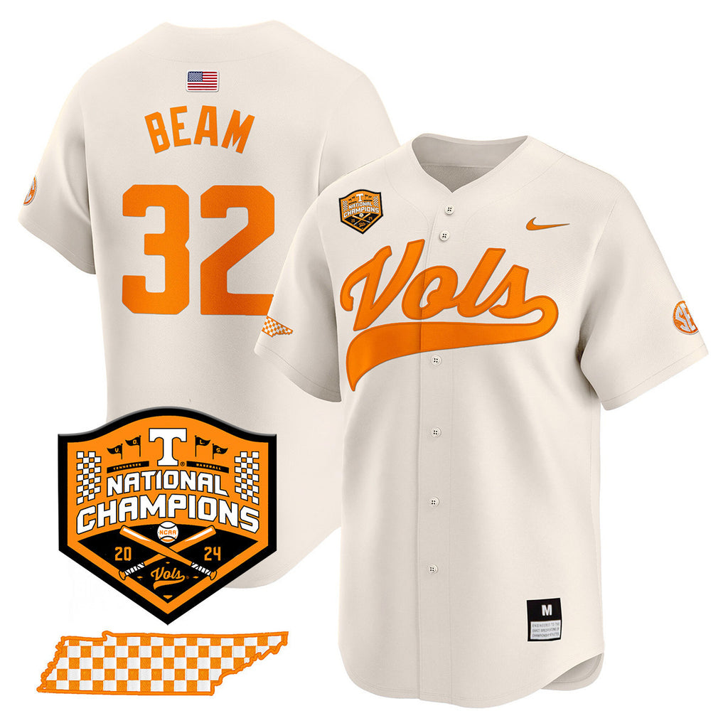 Men's Tennessee Volunteers 2024 National Champions Vapor Premier Limited Jersey - All Stitched