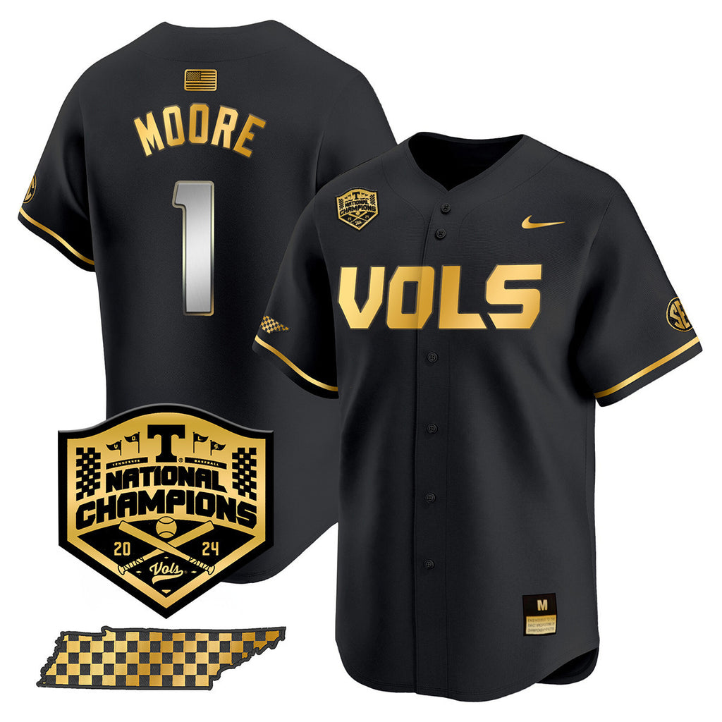 Men's Tennessee Volunteers 2024 National Champions Vapor Premier Limited Jersey V1 - All Stitched