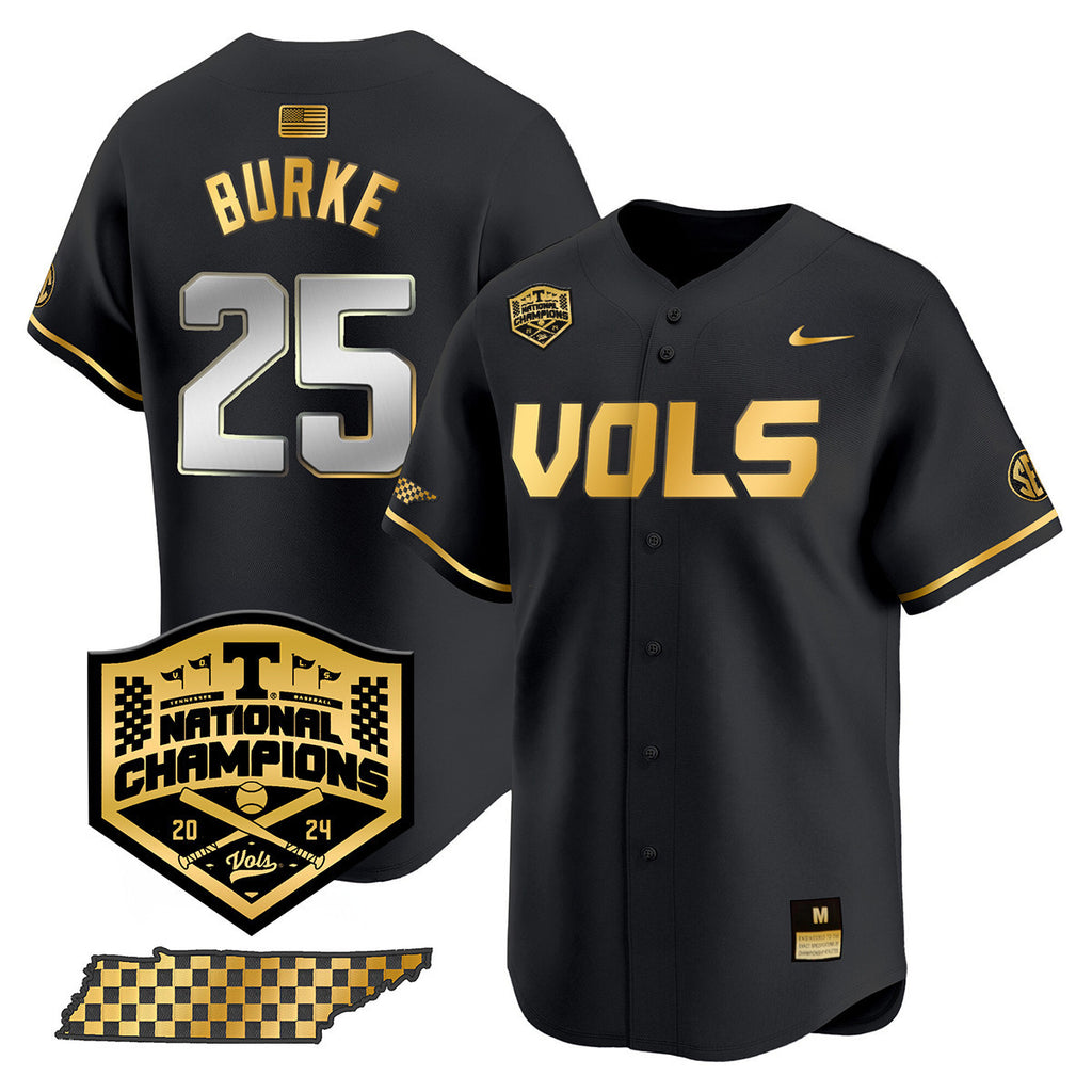 Men's Tennessee Volunteers 2024 National Champions Vapor Premier Limited Jersey V1 - All Stitched