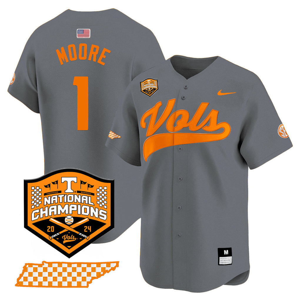 Men's Tennessee Volunteers 2024 National Champions Vapor Premier Limited Jersey - All Stitched