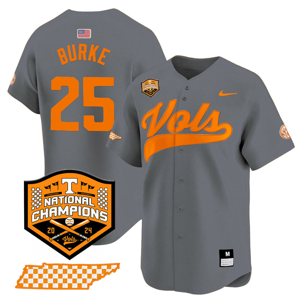 Men's Tennessee Volunteers 2024 National Champions Vapor Premier Limited Jersey - All Stitched