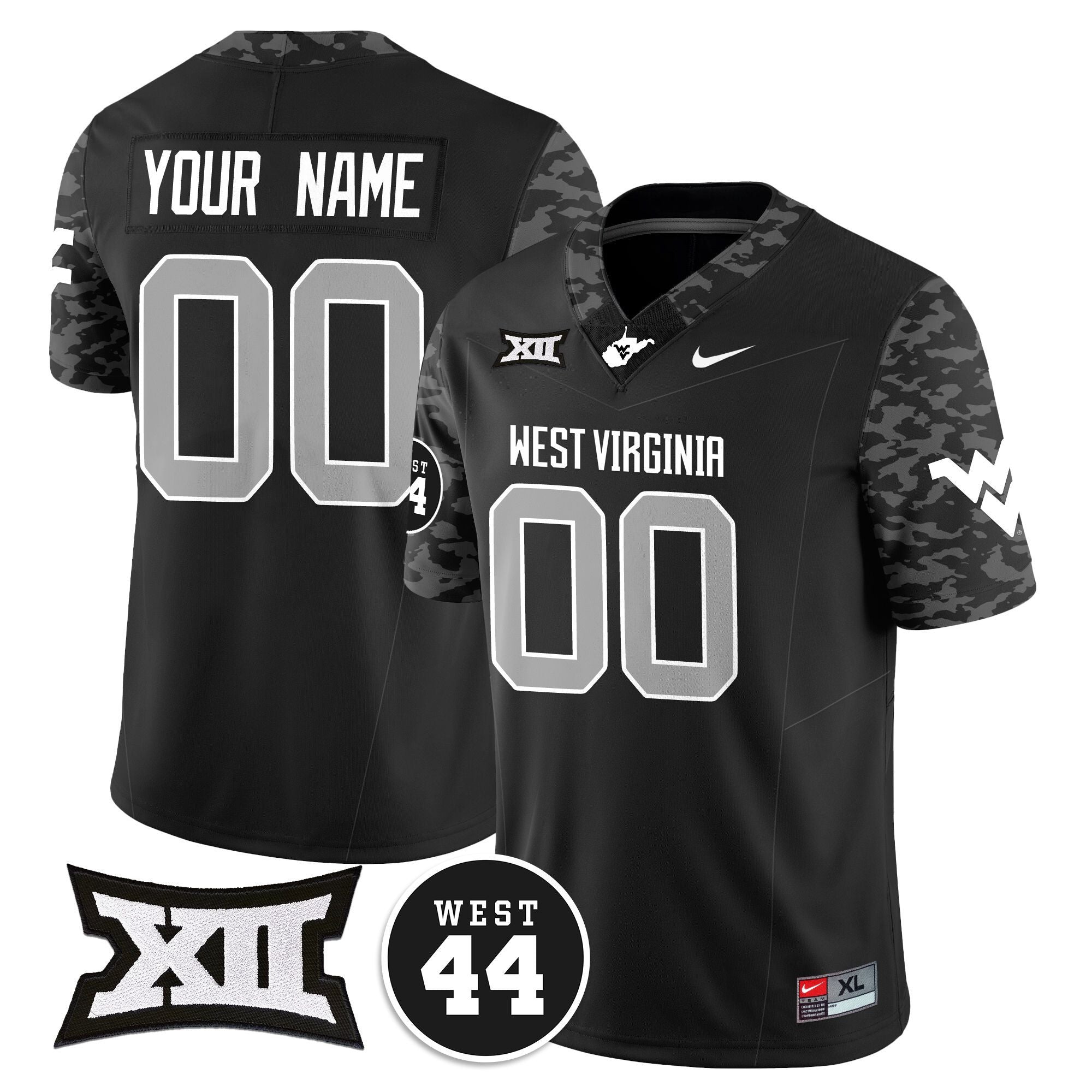 Custom Name/Gender West Virginia Mountaineers 2024 Vapor Limited Jersey - All Stitched - Honor Jerry West