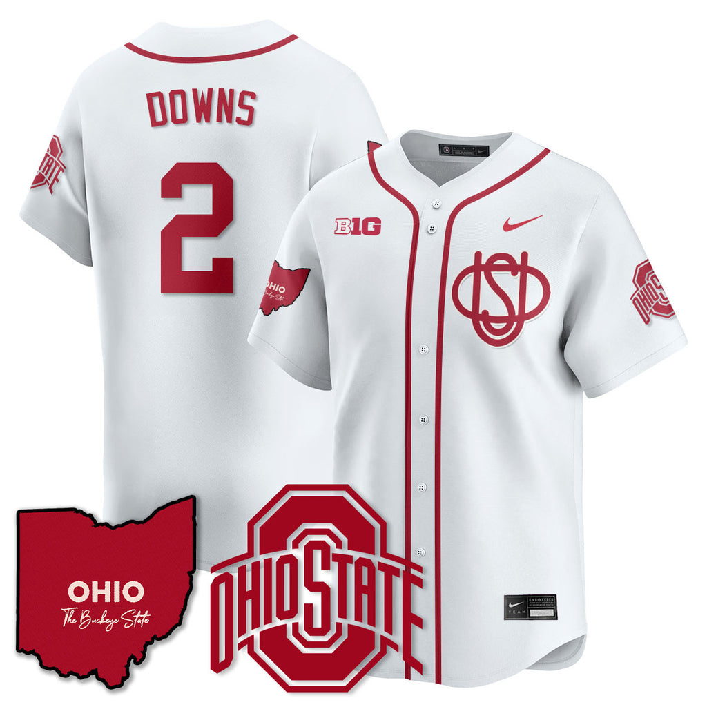 Men's Ohio State Buckeyes 2025 Wordmark Jersey - All Stitched