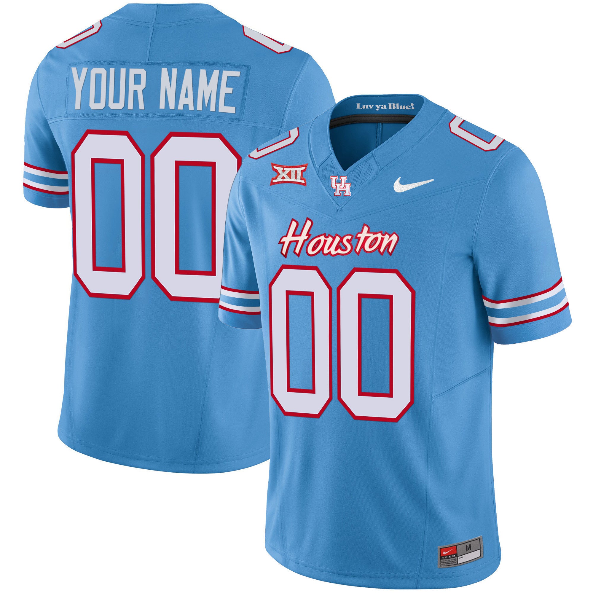 Houston Cougars 2023 Oilers Inspired Vapor Custom Jersey - All Stitched
