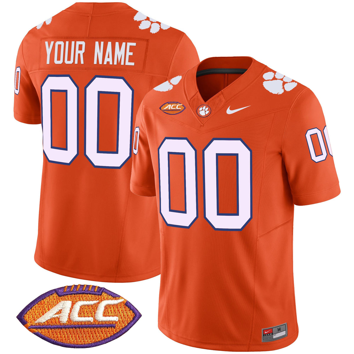 Clemson Tigers 2025 Vapor Limited Custom Jersey - All Stitched