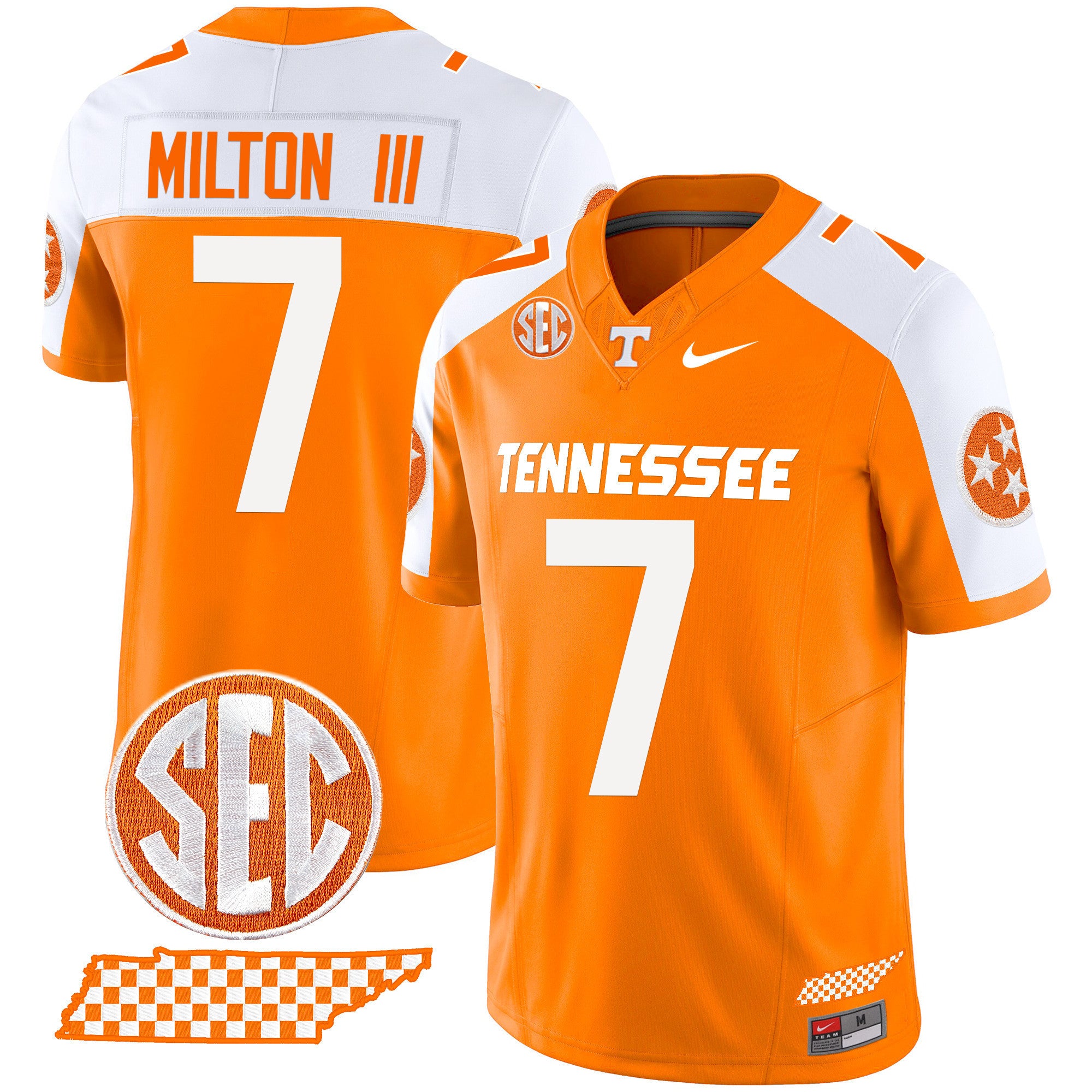 Men's Tennessee Volunteers 2024 Checkerboard Vapor Limited Jersey - All Stitched