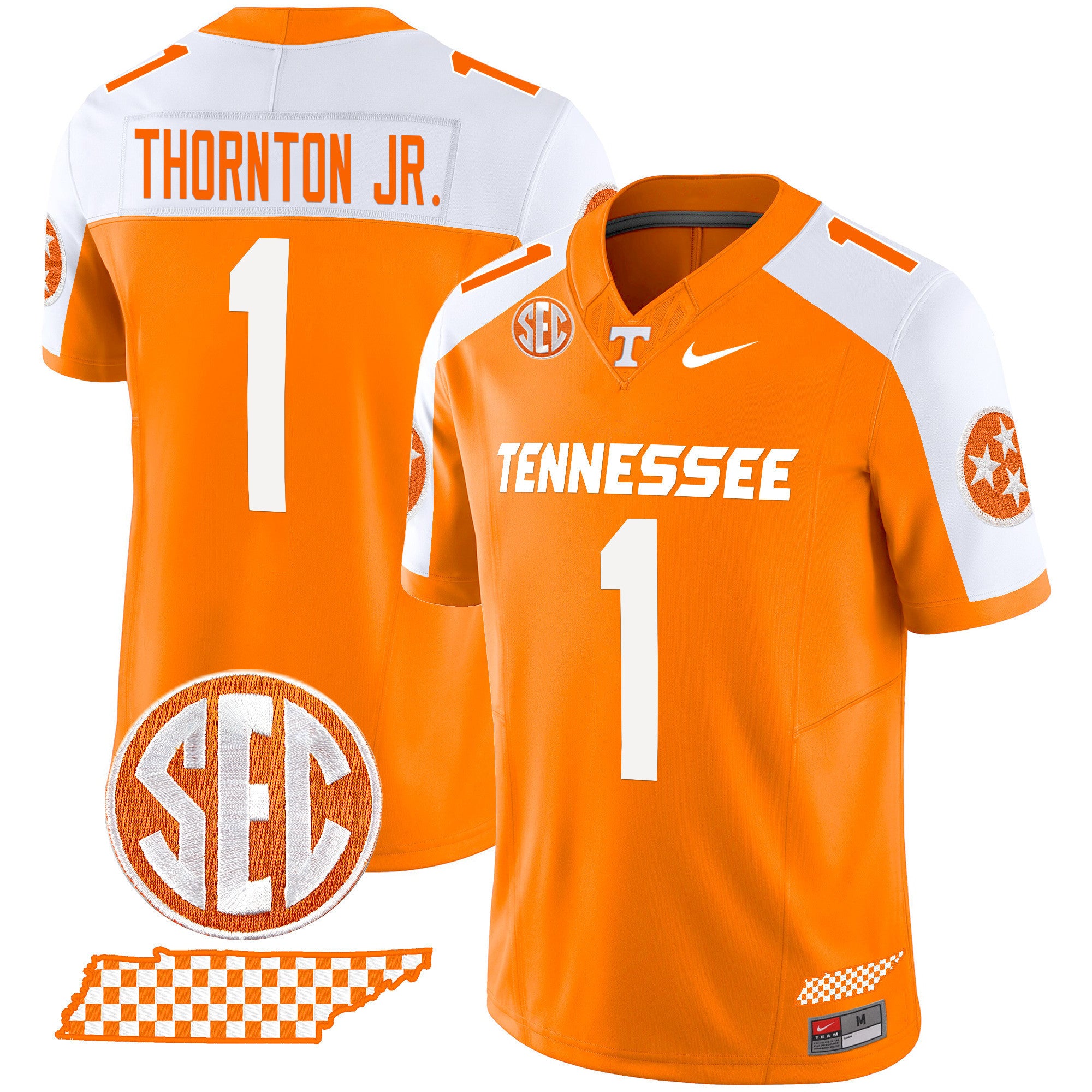Men's Tennessee Volunteers 2024 Checkerboard Vapor Limited Jersey - All Stitched