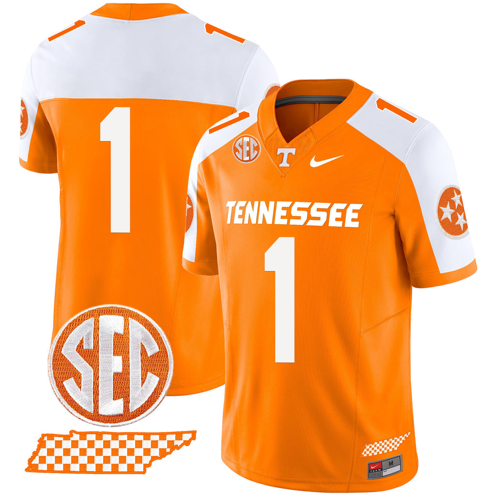 Men's Tennessee Volunteers 2024 Checkerboard Vapor Limited Jersey - All Stitched
