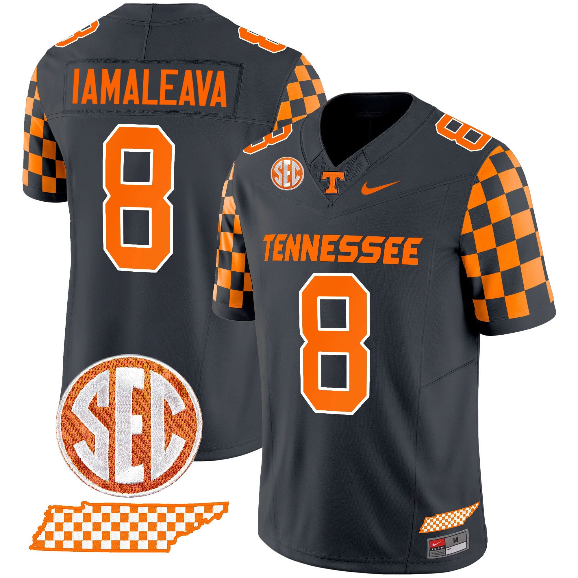 Men's Tennessee Volunteers 2024 Checkerboard Vapor Limited Jersey - All Stitched