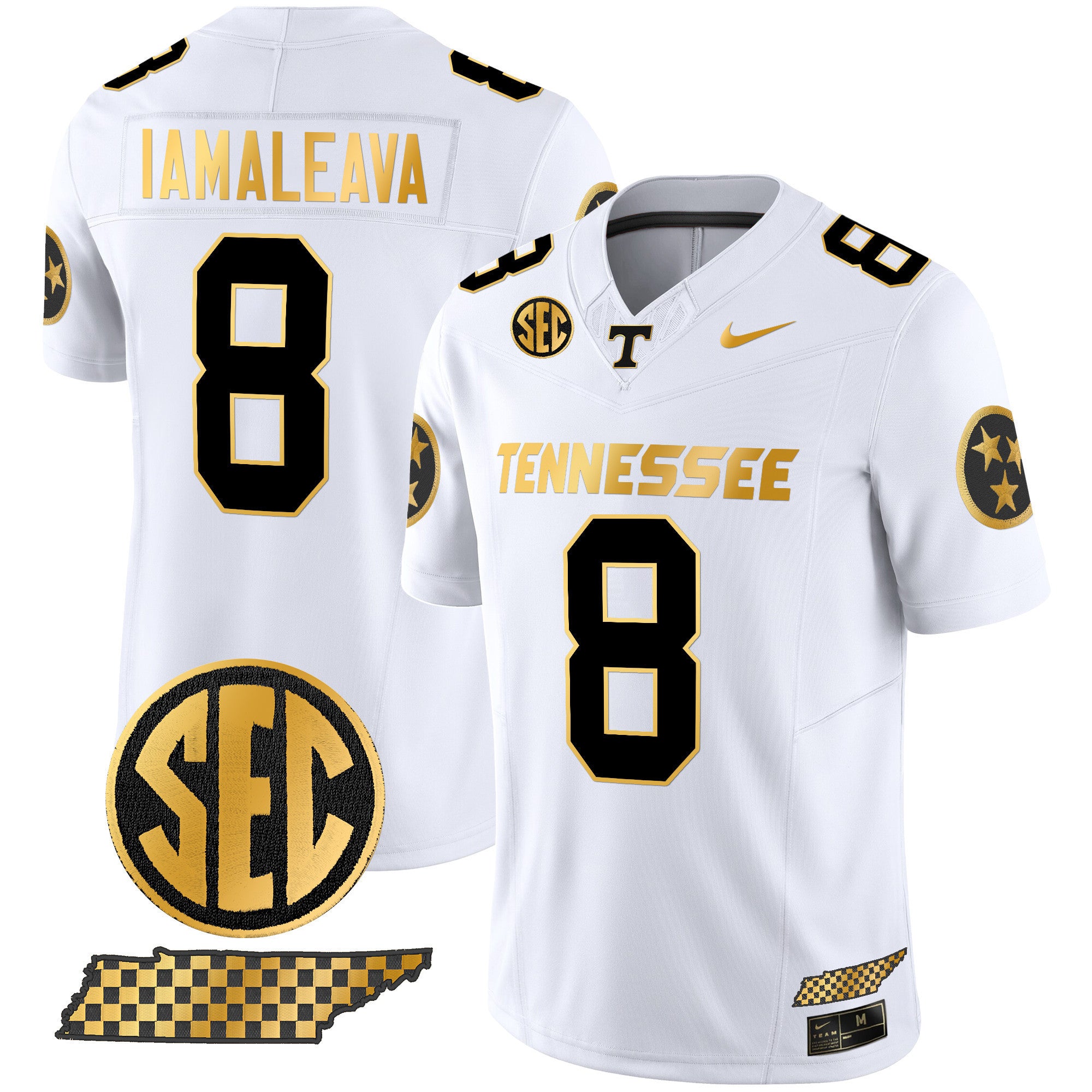 Men's Tennessee Volunteers 2024 Gold Vapor Premier Limited Jersey - All Stitched