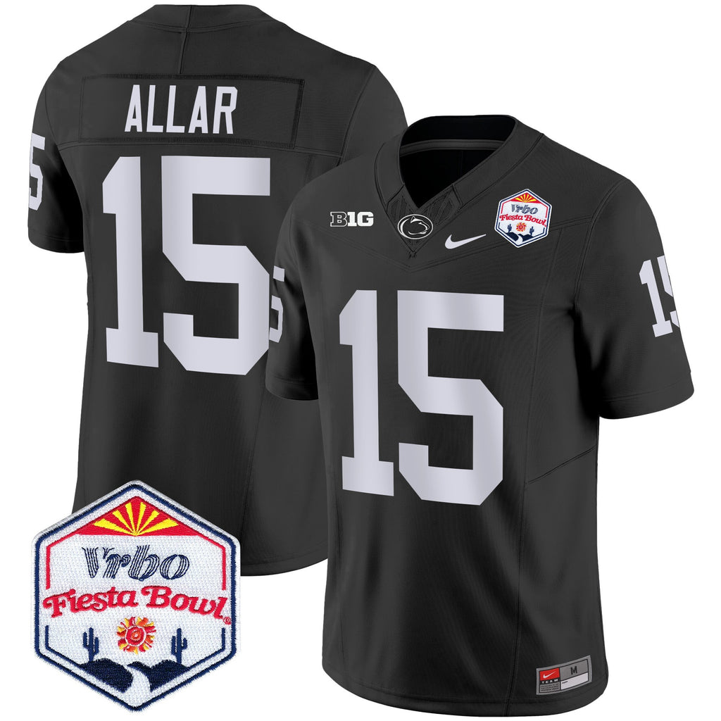 Men's Penn State Nittany Lions 2024 The Fiesta Bowl Patch Vapor Limited Jersey - All Stitched