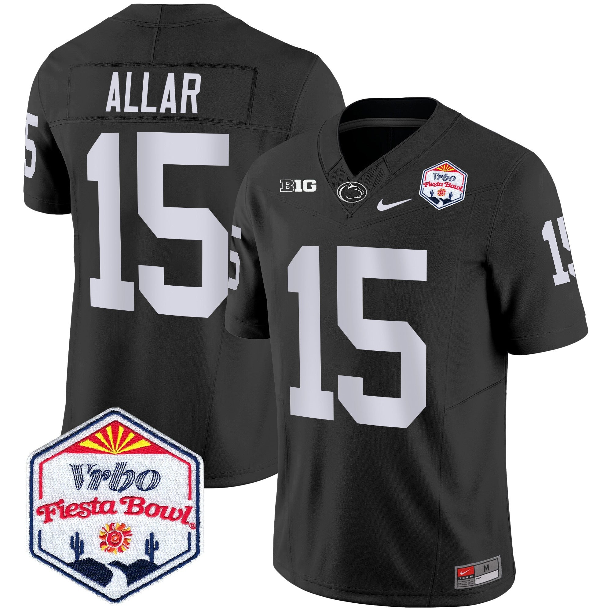 Men's Penn State Nittany Lions 2024 The Fiesta Bowl Patch Vapor Limited Jersey - All Stitched