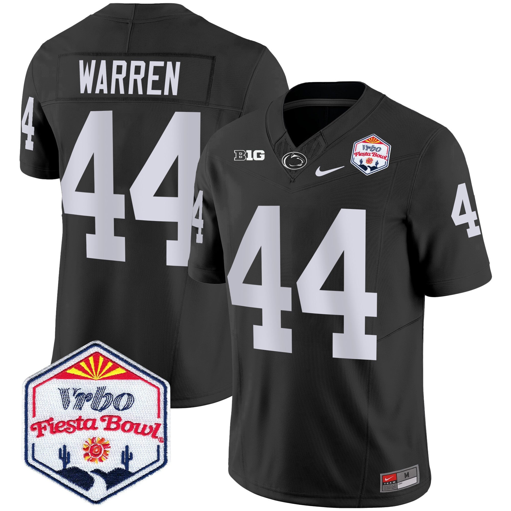 Men's Penn State Nittany Lions 2024 The Fiesta Bowl Patch Vapor Limited Jersey - All Stitched