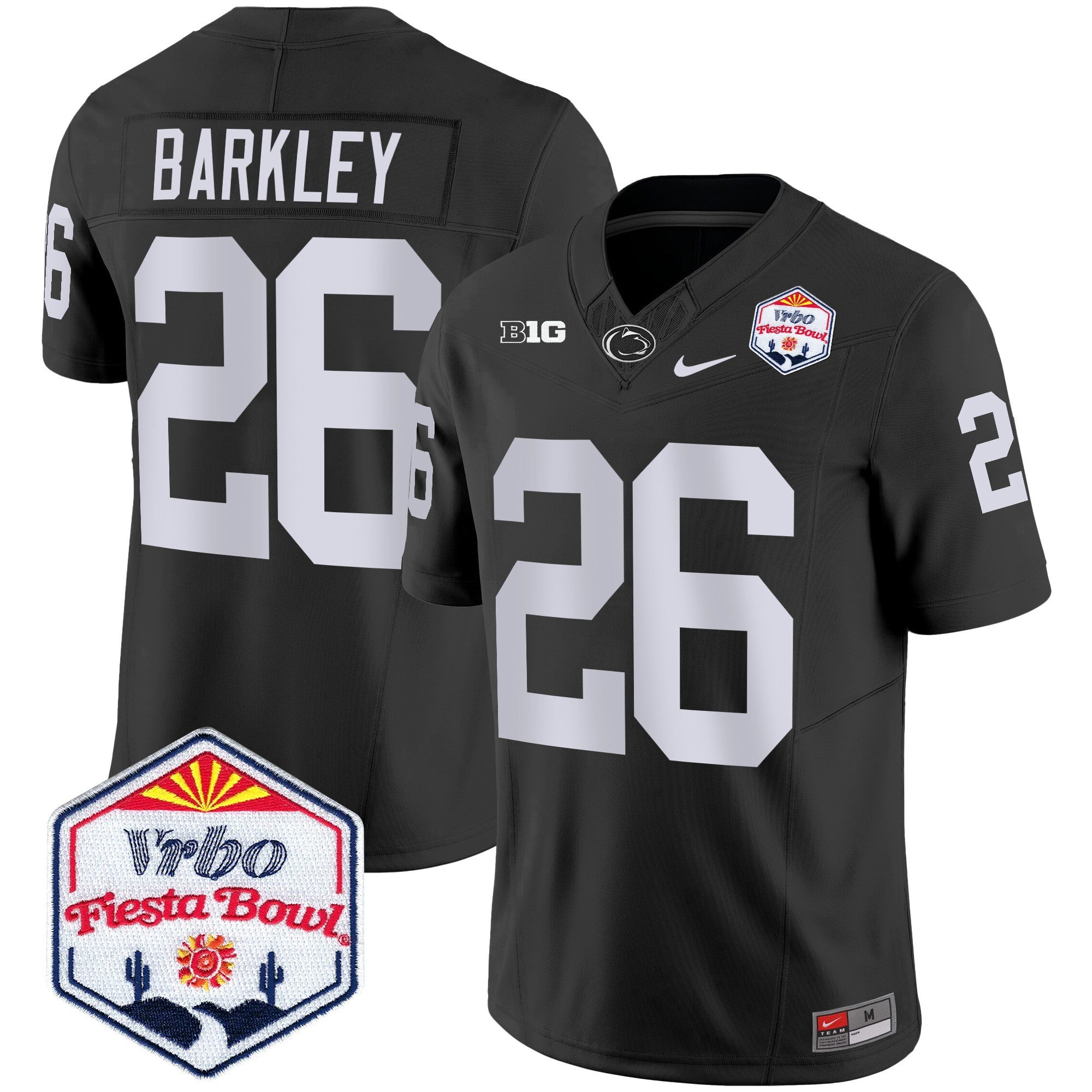 Men's Penn State Nittany Lions 2024 The Fiesta Bowl Patch Vapor Limited Jersey - All Stitched