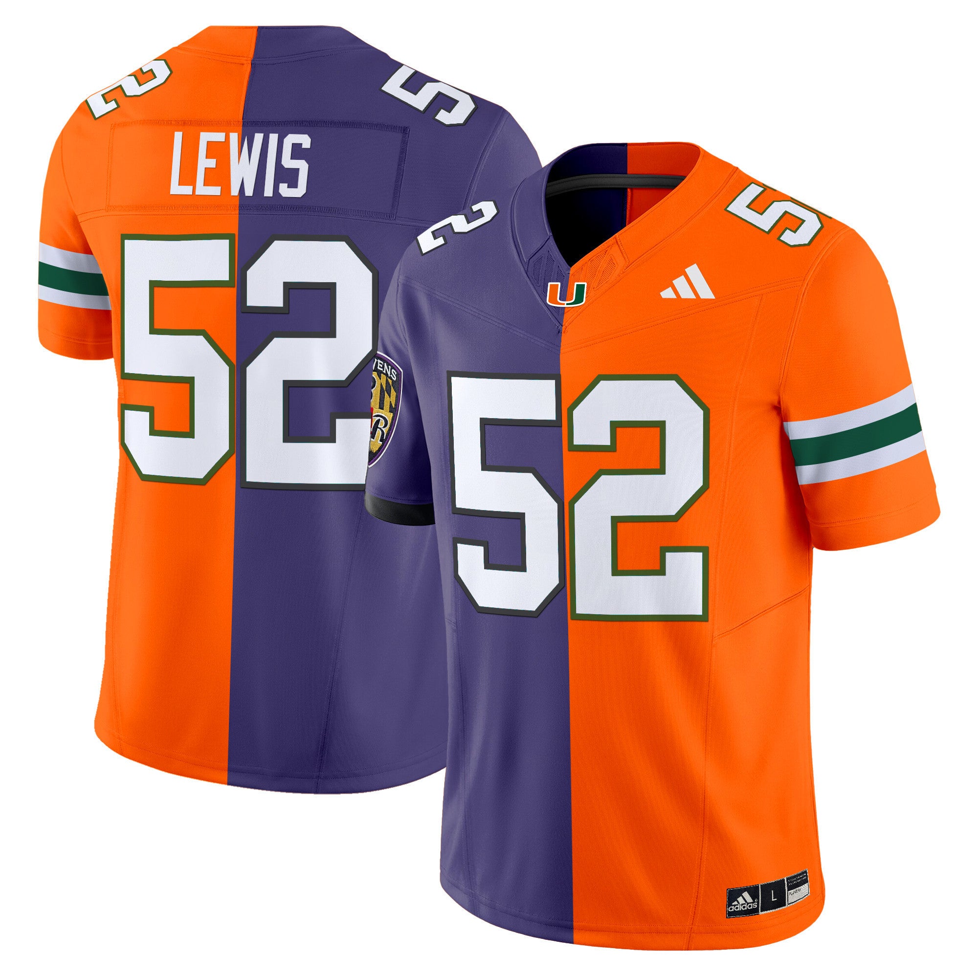 Miami Hurricanes Split Vapor Limited Jersey V2 - All Stitched