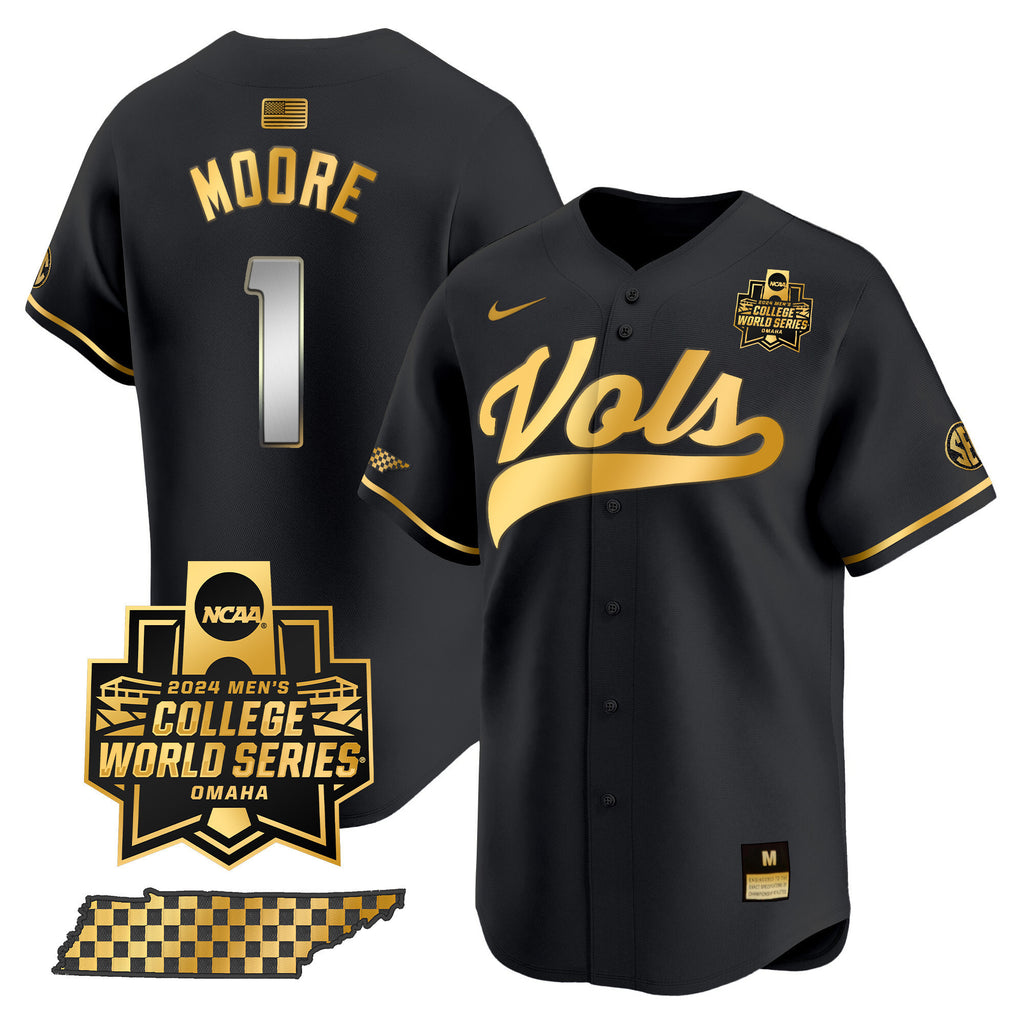 Men's Tennessee Volunteers 2024 College World Series Vapor Premier Limited Jersey V2 - All Stitched