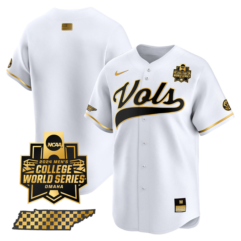 Men's Tennessee Volunteers 2024 College World Series Vapor Premier Limited Jersey V2 - All Stitched