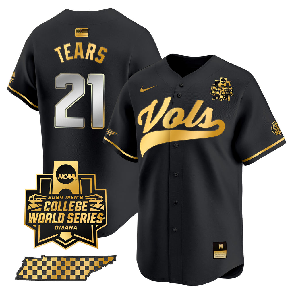 Men's Tennessee Volunteers 2024 College World Series Vapor Premier Limited Jersey V2 - All Stitched