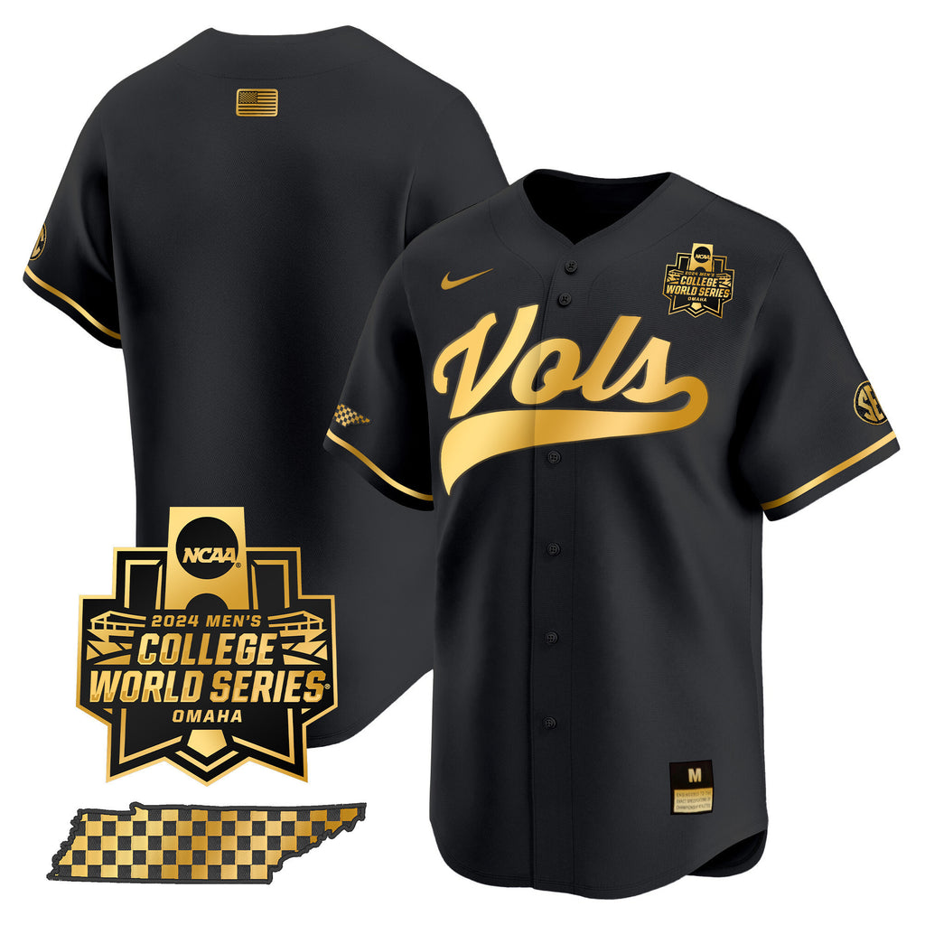 Men's Tennessee Volunteers 2024 College World Series Vapor Premier Limited Jersey V2 - All Stitched