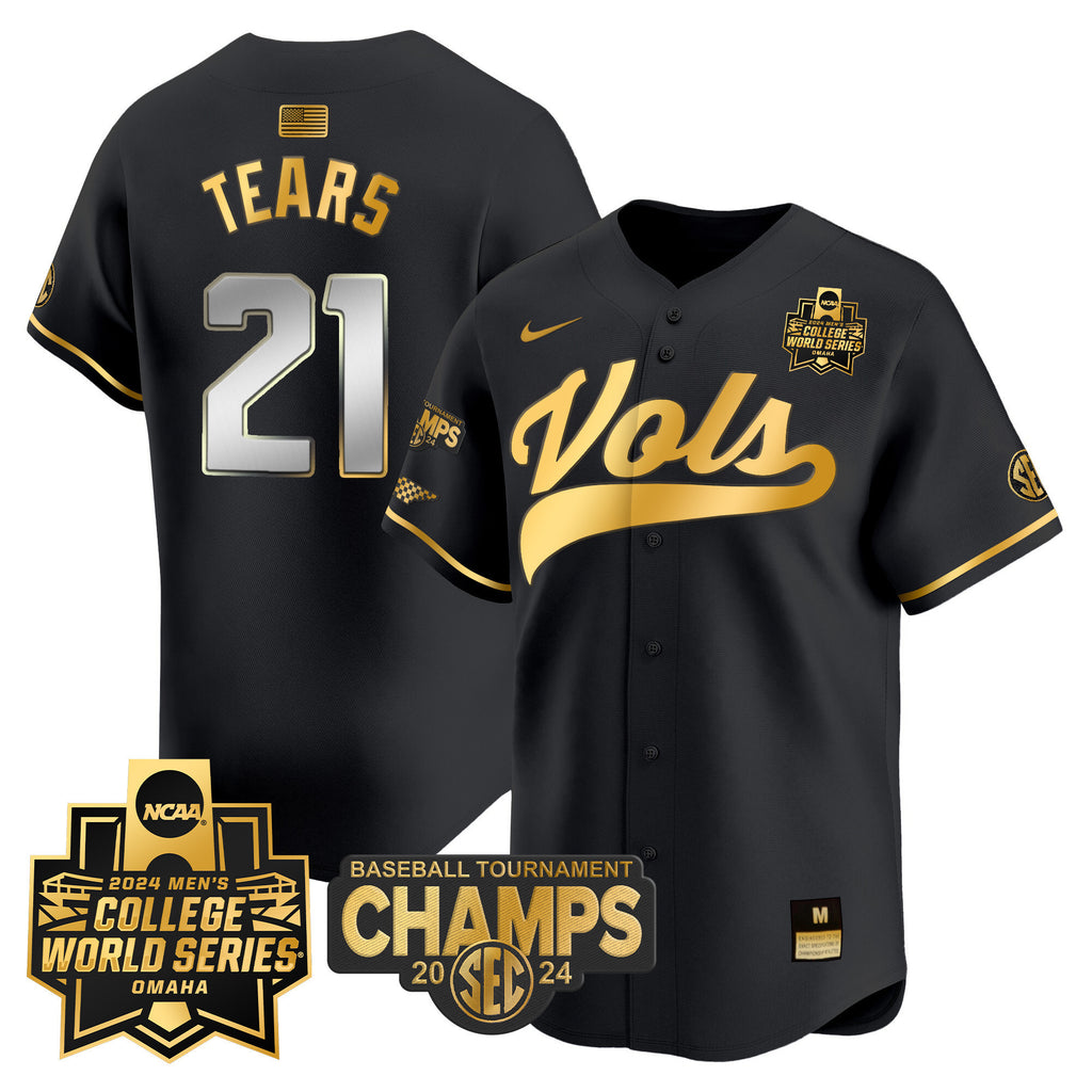 Men's Tennessee Volunteers 2024 Tournament Champs & World Series Vapor Premier Limited Jersey - All Stitched