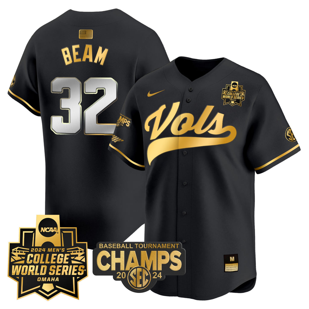 Men's Tennessee Volunteers 2024 Tournament Champs & World Series Vapor Premier Limited Jersey - All Stitched