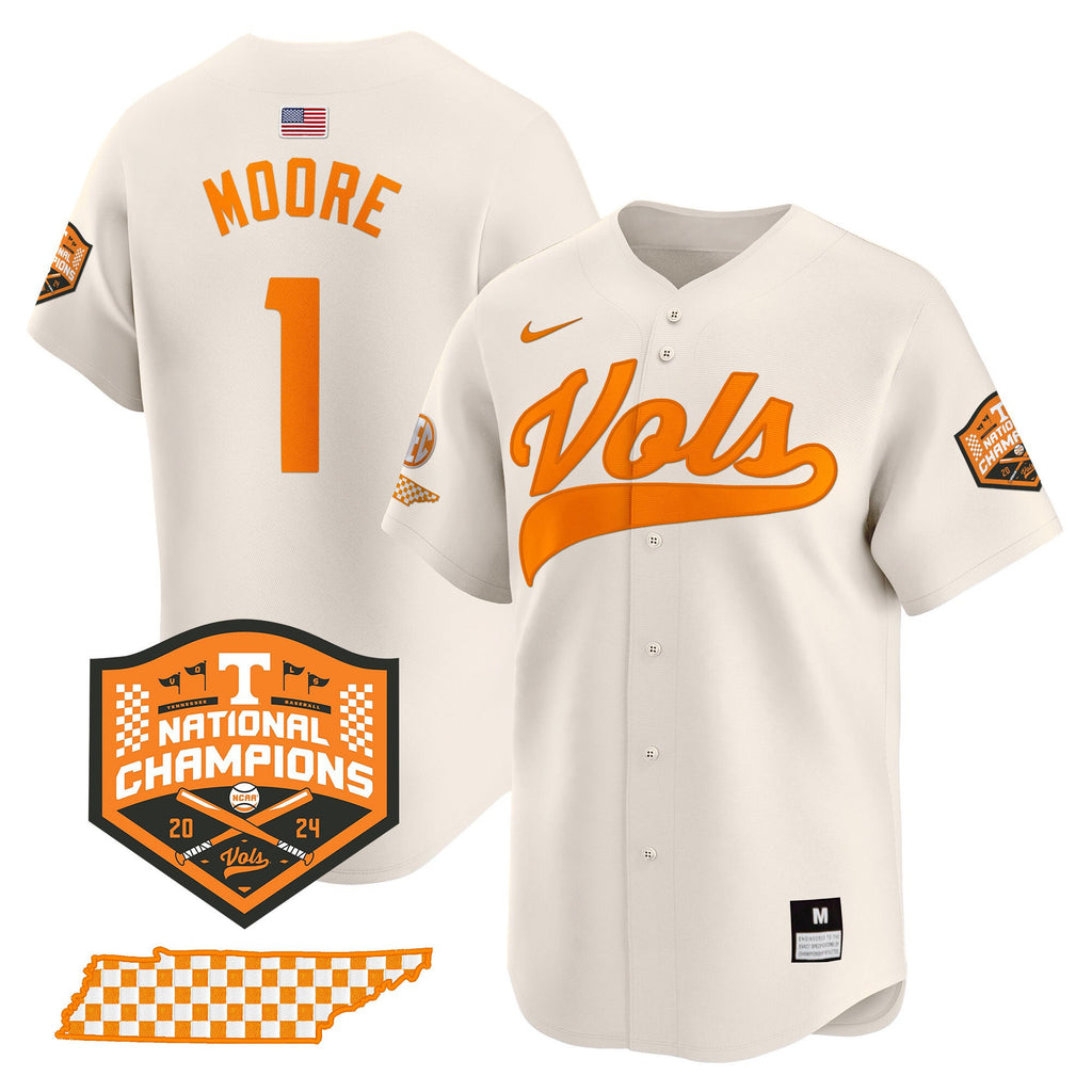Men's Tennessee Volunteers 2024 Champions Vapor Premier Limited Jersey - All Stitched