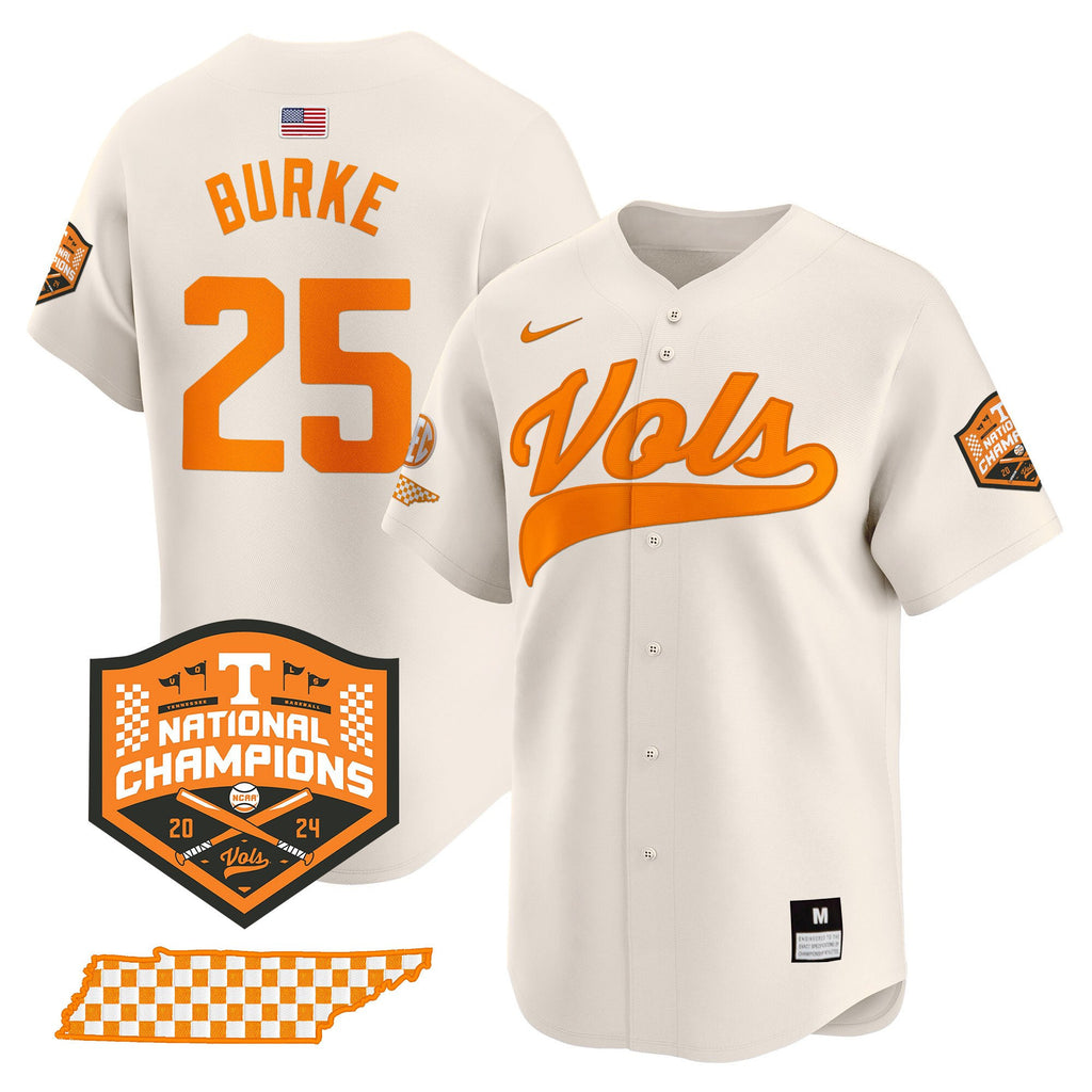 Men's Tennessee Volunteers 2024 Champions Vapor Premier Limited Jersey - All Stitched
