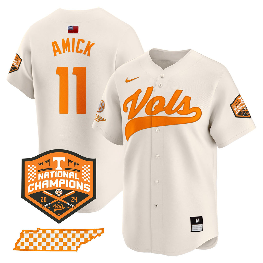 Men's Tennessee Volunteers 2024 Champions Vapor Premier Limited Jersey - All Stitched