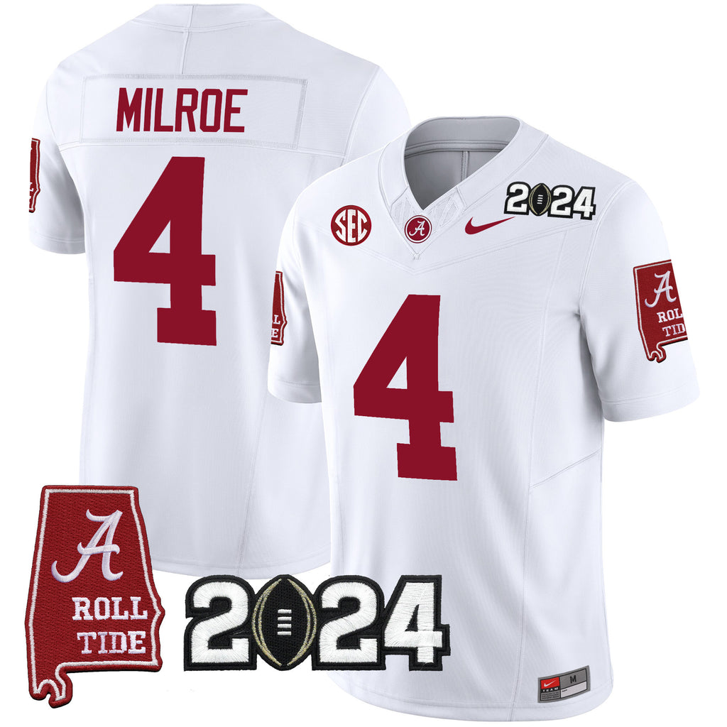 Men's Alabama Crimson Tide 2024 Vapor Limited Jersey - All Stitched