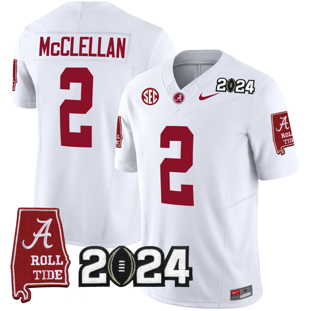 Men's Alabama Crimson Tide 2024 Vapor Limited Jersey - All Stitched