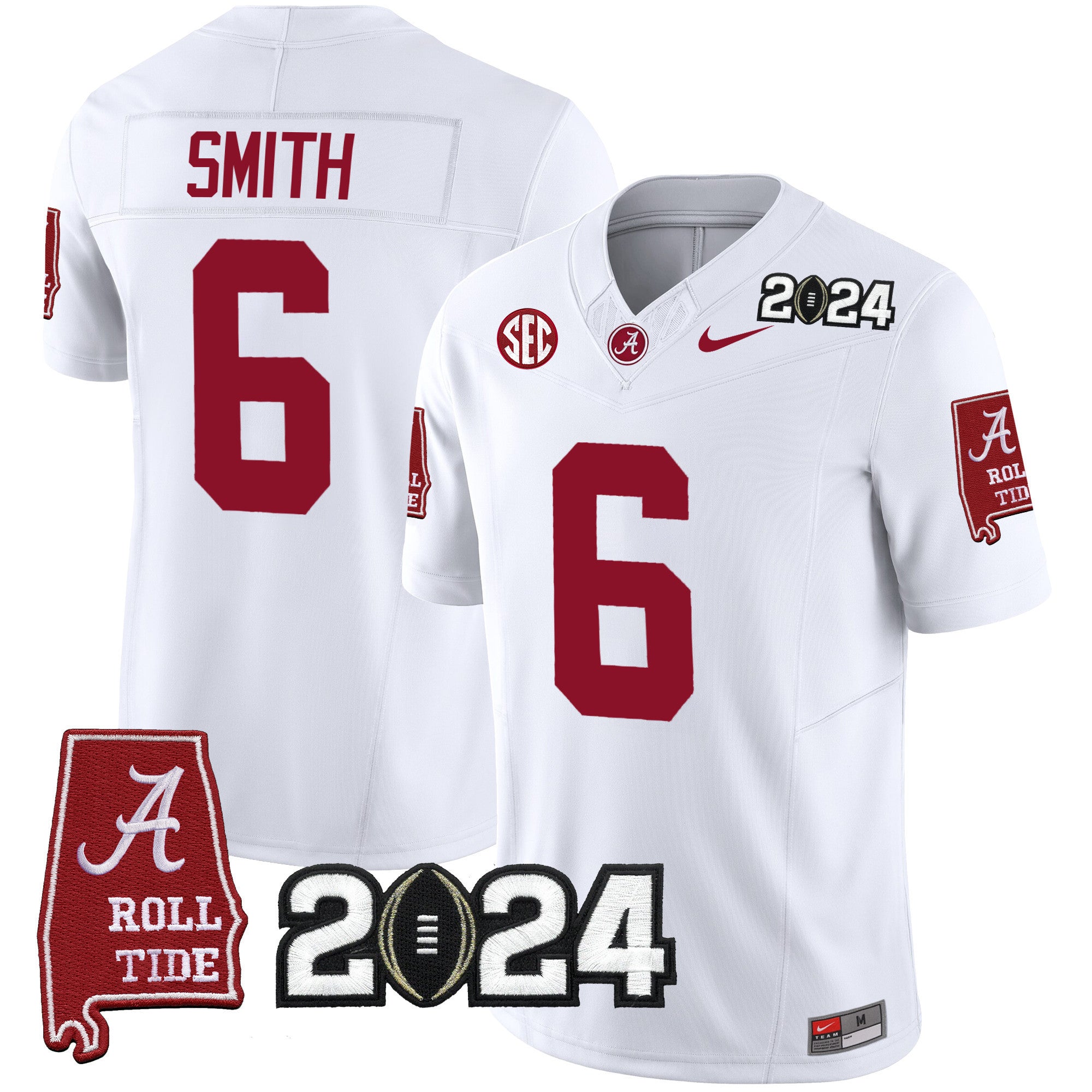 Men's Alabama Crimson Tide 2024 Vapor Limited Jersey - All Stitched