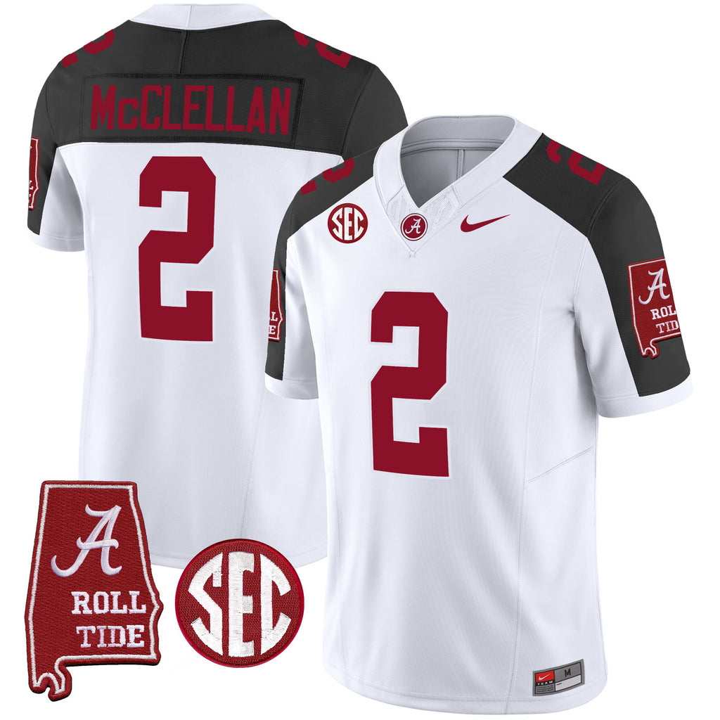 Men's Alabama Crimson Tide Vapor Limited Jersey V3 - Alabama Map - All Stitched