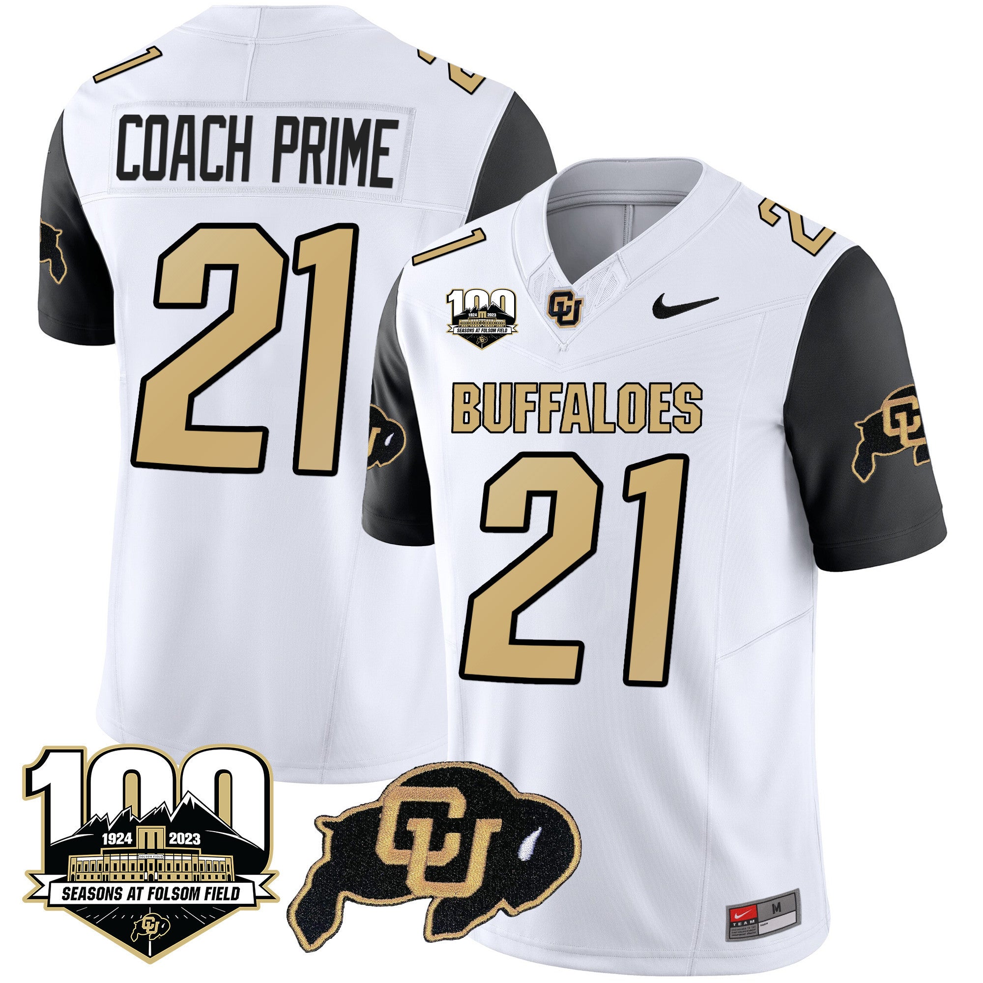 Men's Colorado Buffaloes 100 Seasons Patch Vapor Limited Jersey - All Stitched