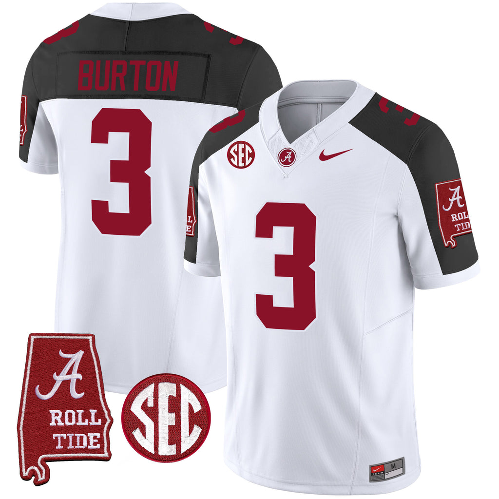 Men's Alabama Crimson Tide Vapor Limited Jersey V5 - Alabama Map - All Stitched