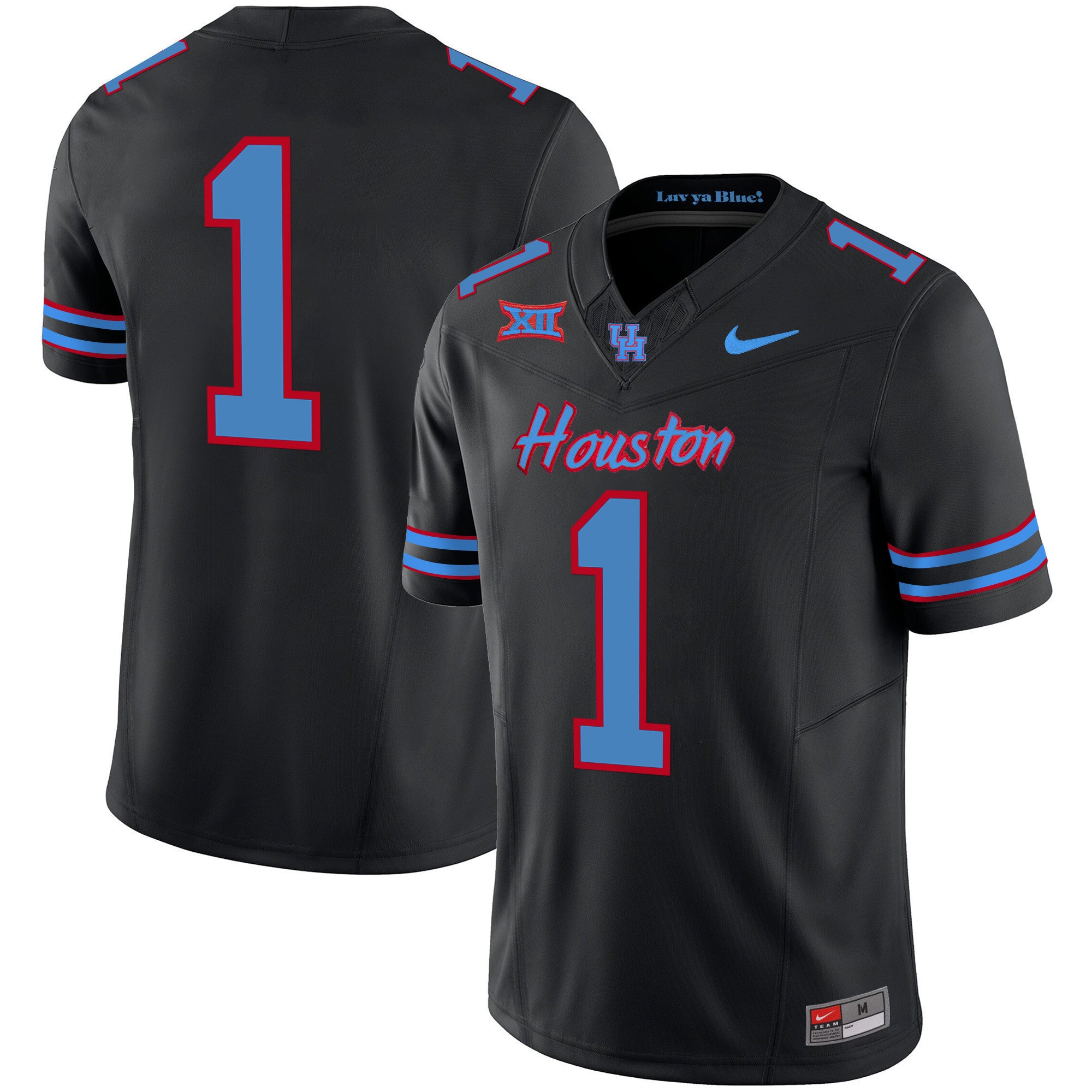 Men's Houston Cougars 2023 Oilers Inspired Vapor Jersey V5 - All Stitched