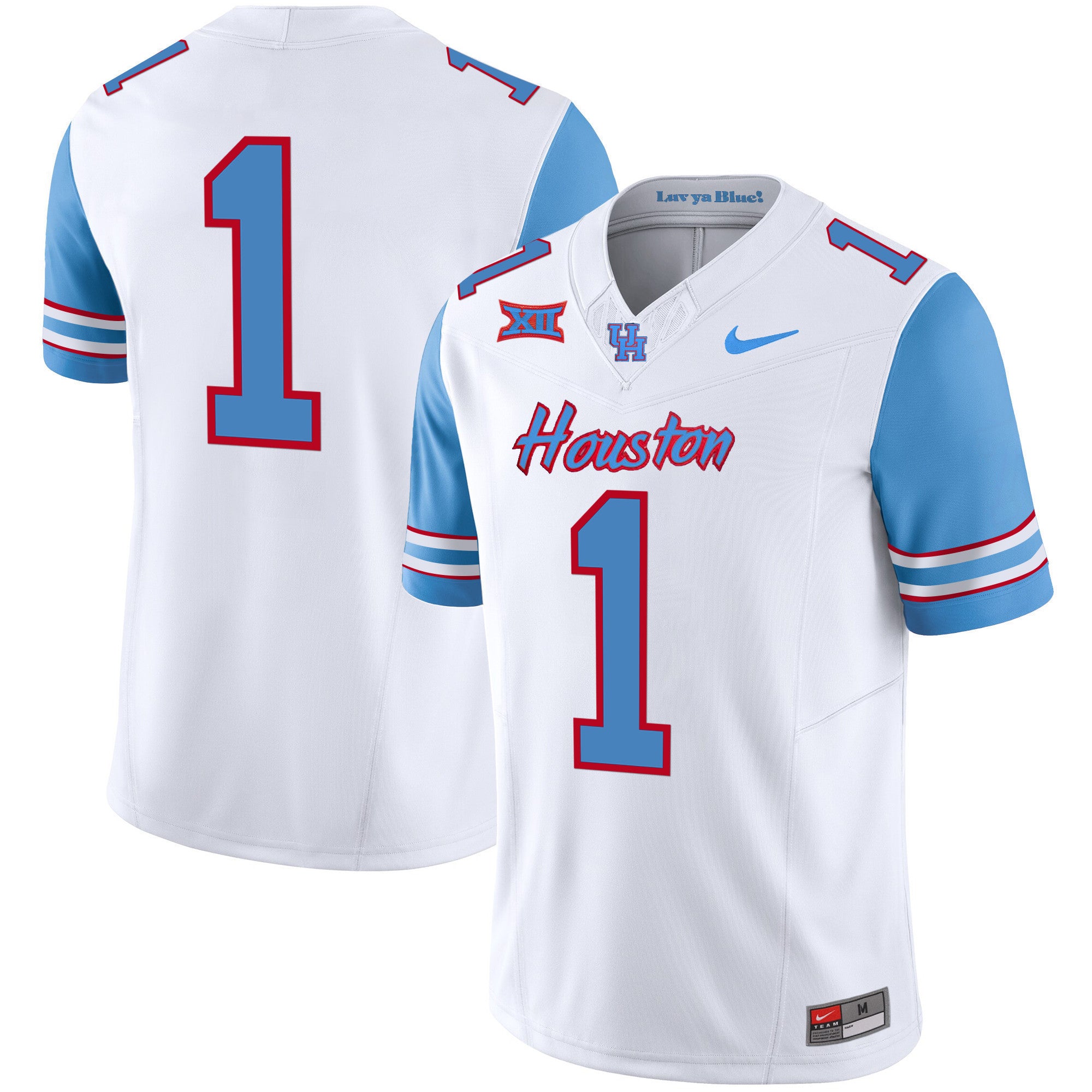 Men's Houston Cougars 2023 Oilers Inspired Vapor Jersey V5 - All Stitched