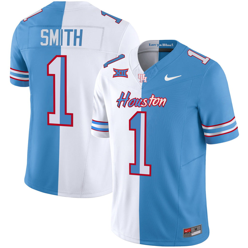 Men's Houston Cougars 2023 Oilers Inspired Vapor Jersey V5 - All Stitched