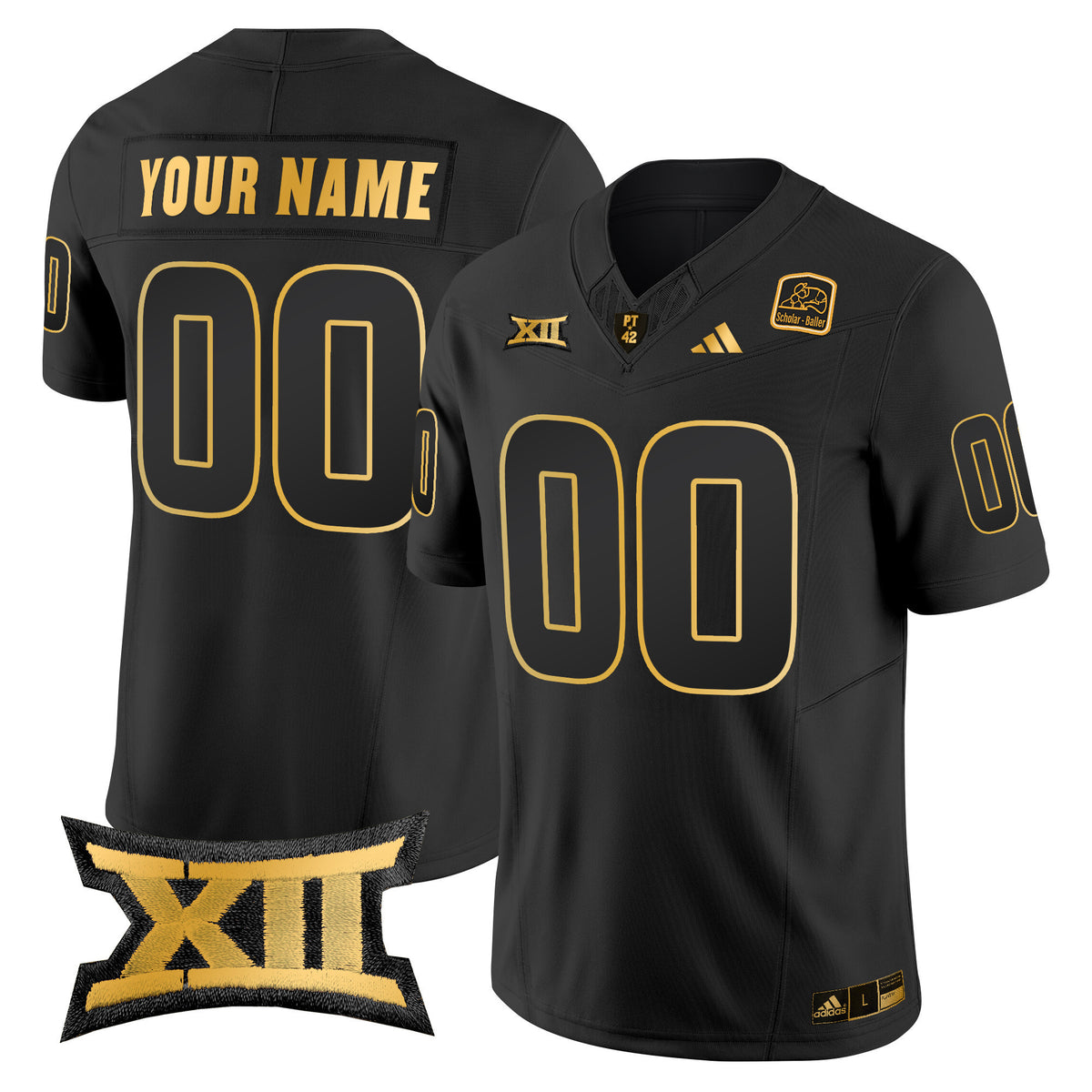 Arizona State Sun Devils 2024 Gold Vapor Limited Custom Jersey - All Stitched
