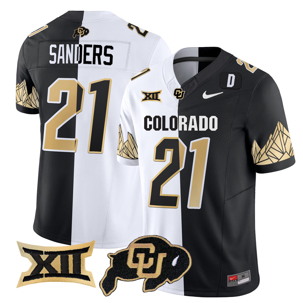 Men's Colorado Buffaloes Vapor Limited Jersey V4 - Big 12 XII Patch - All Stitched
