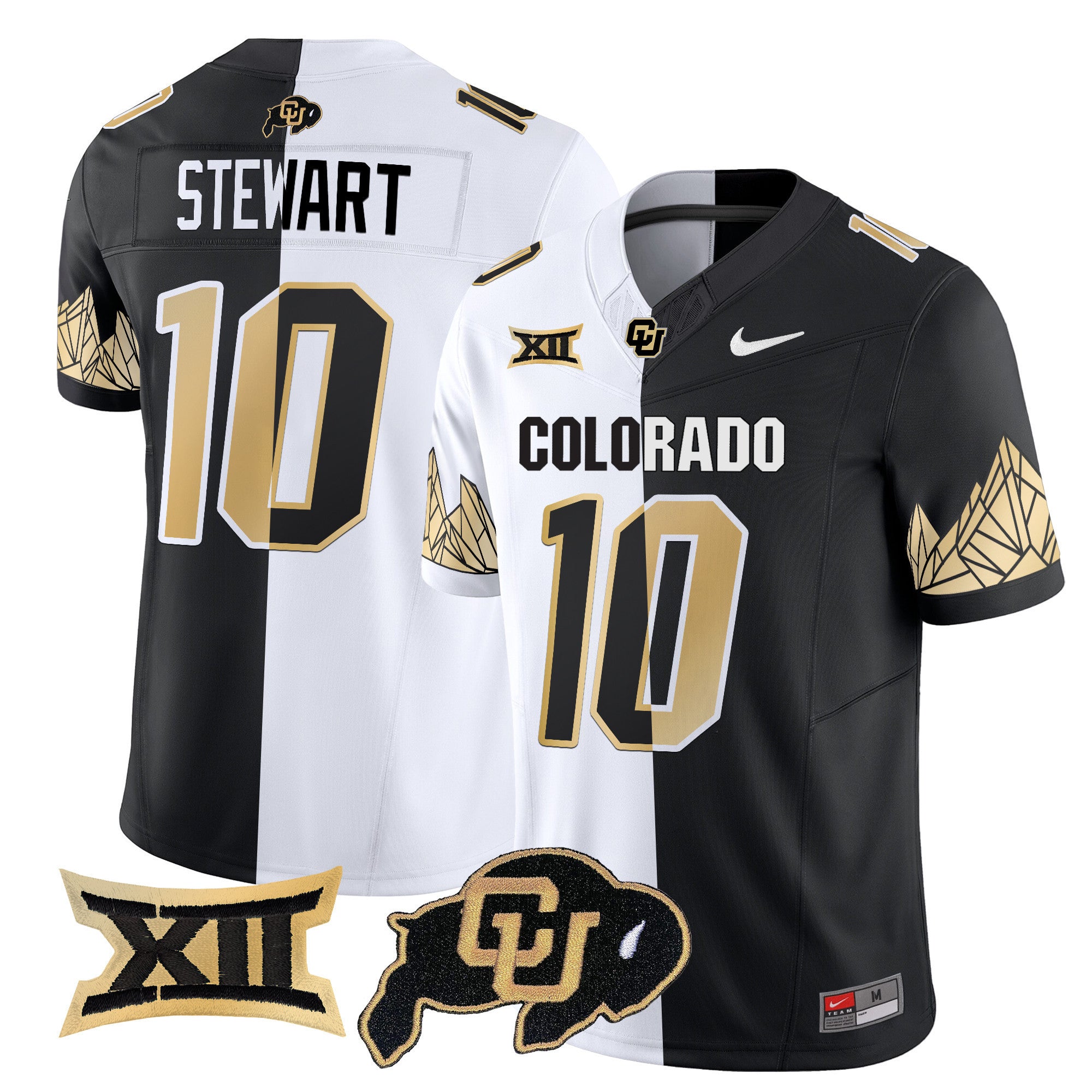 Men's Colorado Buffaloes Vapor Limited Jersey V4 - Big 12 XII Patch - All Stitched