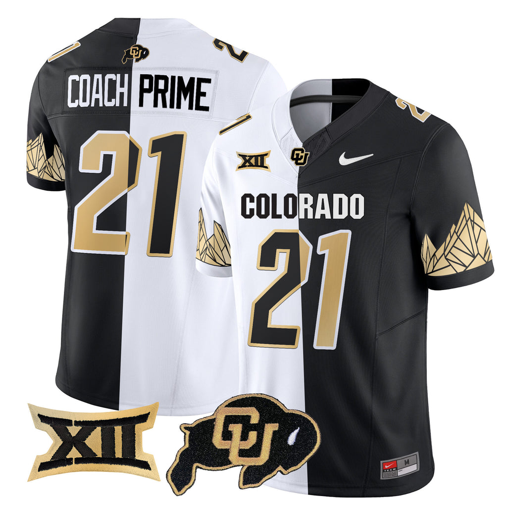 Men's Colorado Buffaloes Vapor Limited Jersey V4 - Big 12 XII Patch - All Stitched