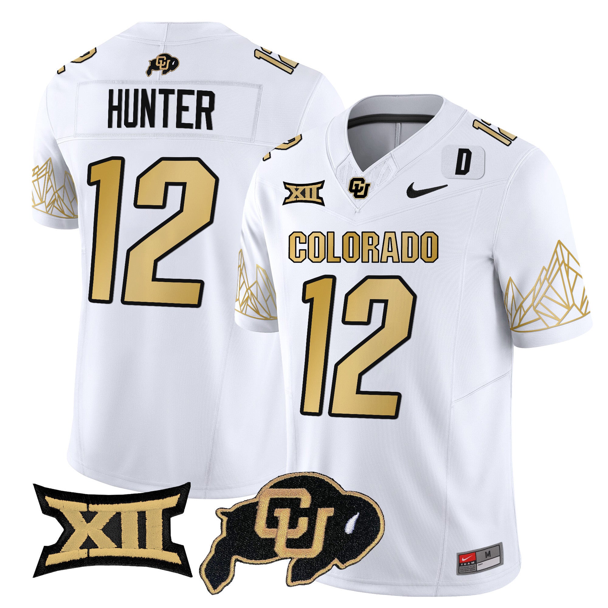Men's Colorado Buffaloes Vapor Limited Jersey V4 - Big 12 XII Patch - All Stitched
