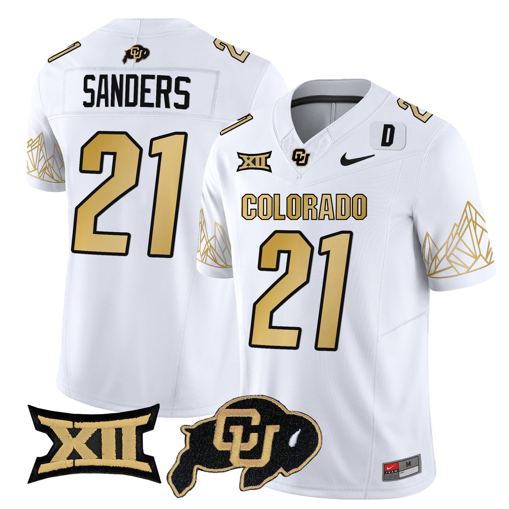 Men's Colorado Buffaloes Vapor Limited Jersey V4 - Big 12 XII Patch - All Stitched