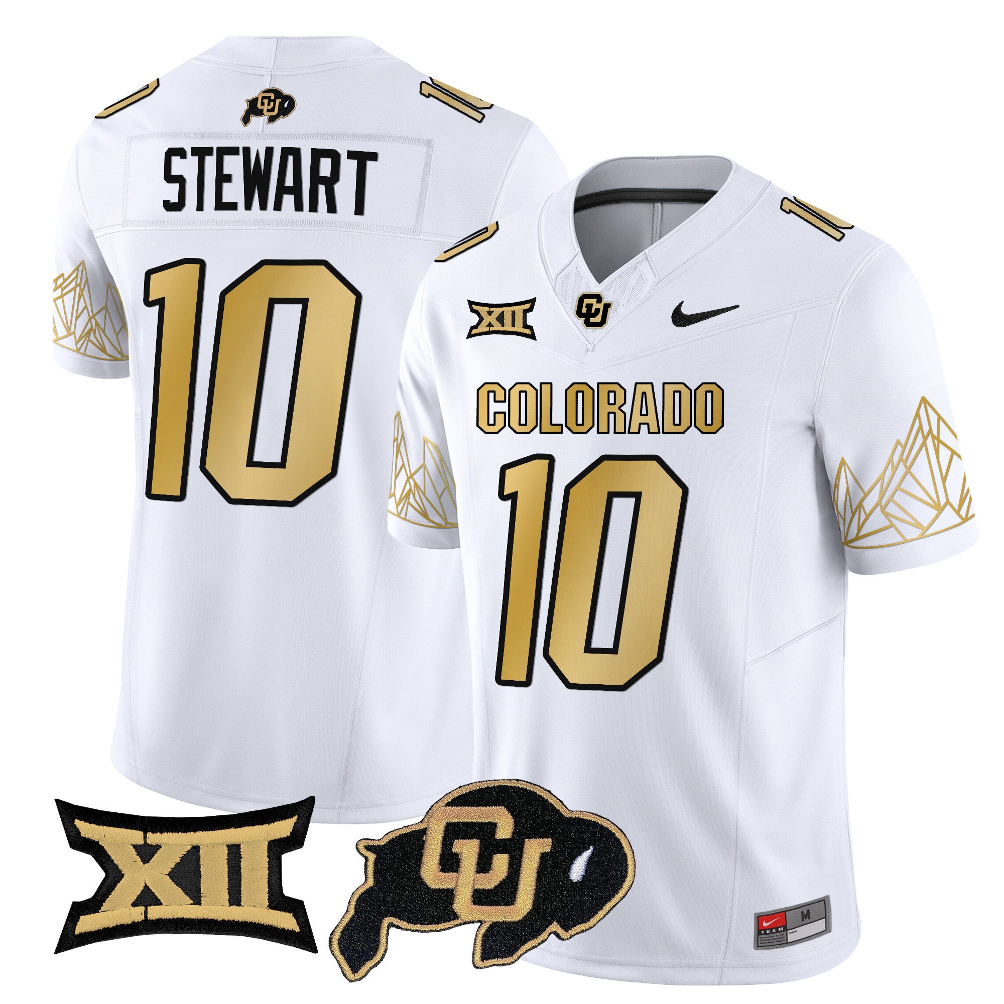 Men's Colorado Buffaloes Vapor Limited Jersey V4 - Big 12 XII Patch - All Stitched
