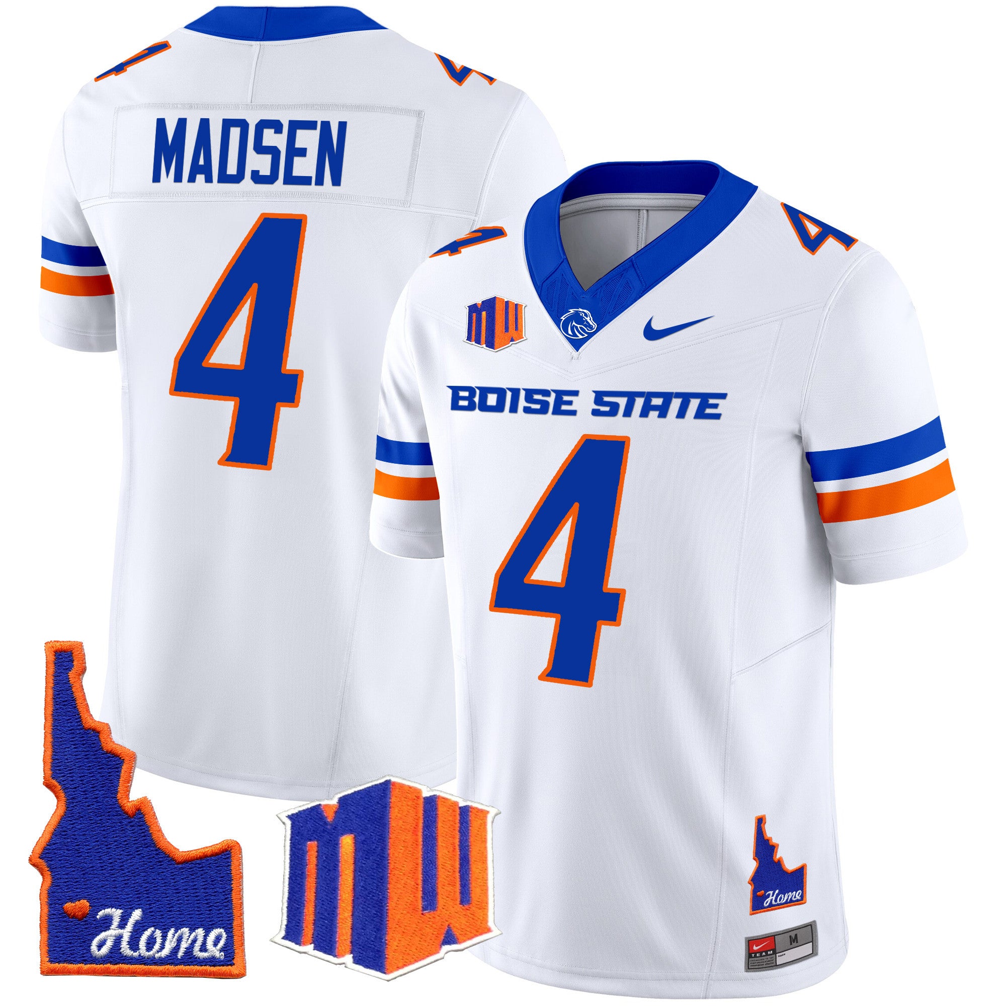 Men's Boise State Broncos 2024 Home Patch Vapor Limited Jersey - All Stitched