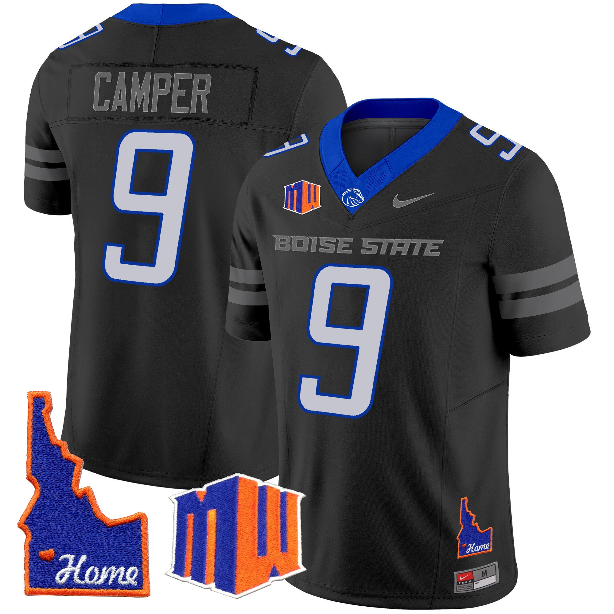 Men's Boise State Broncos 2024 Home Patch Vapor Limited Jersey - All Stitched