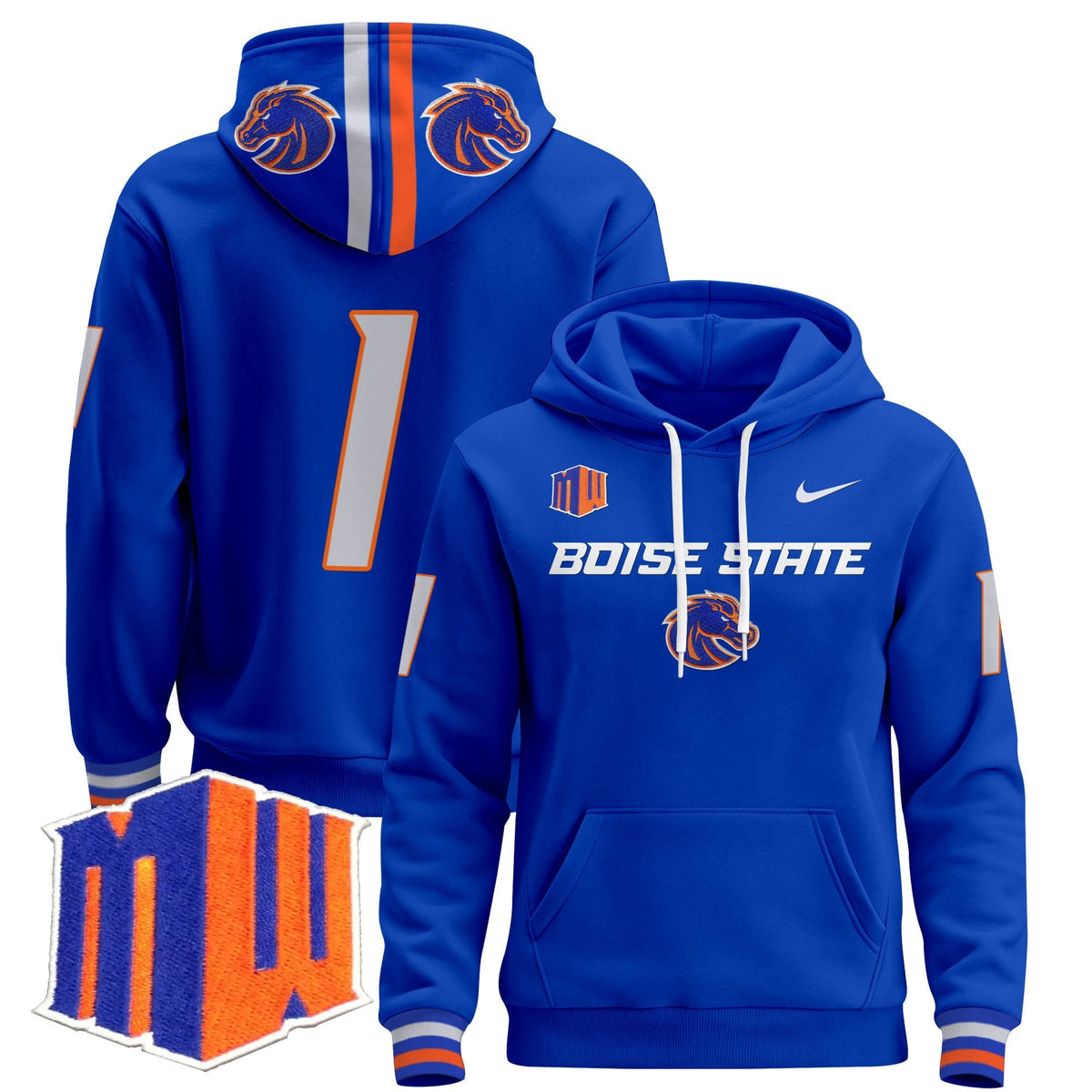 Boise State Broncos 2024 Pullover Hoodie V2