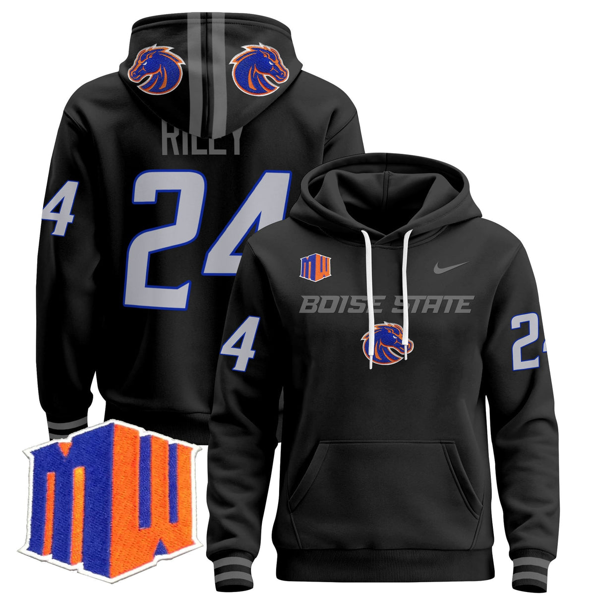 Boise State Broncos 2024 Pullover Hoodie V2